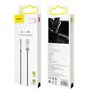 Bluetooth трансмітер Baseus Bluetooth Audio Adapter AUX/USB with mic (CABA01-01) Black (CABA01-01)