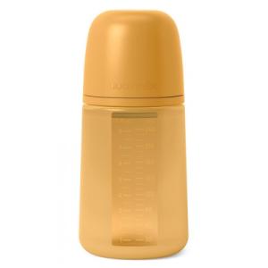 Бутылочка для кормления Suavinex Colour Essence силиконовая, медленный поток, 240 мл, мустард (308069)