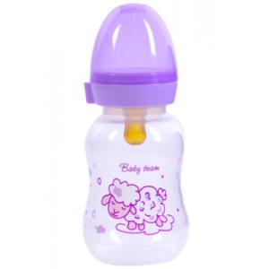 Бутылочка для кормления Baby Team с латексной соской Овечка, 125 мл (1300_овечка)