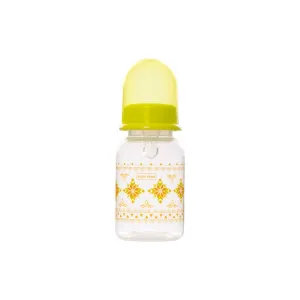 Пляшечка для годування Baby Team із силіконовою соскою Baby Team 125 мл Салатова (1400)