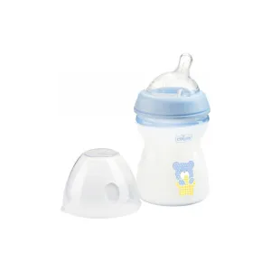 Пляшечка для годування Chicco Natural Feeling Color 250 мл +2 міс Блакитна (81323.20)