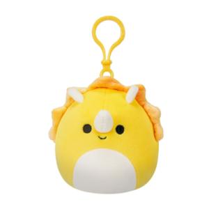 М'яка іграшка Squishmallows на кліпсі – Трицератопс 9 см (SQCP00216)