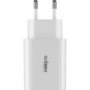 Зарядний пристрій Globex USB-C 20W FastPower white (20WC1A)