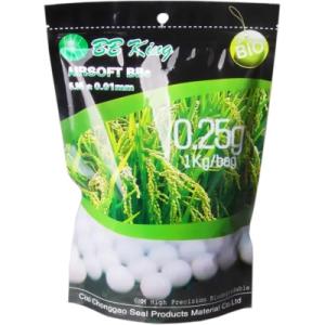 Страйкбольные шарики BB King Biogradable 6 мм 0,25 г 1кг/уп (1401.00.08)