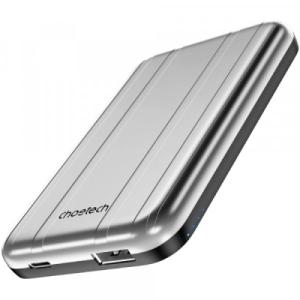 Батарея універсальна Choetech Magnetic Wireless 5000mAh 10W, USB-A,USB-C In/Out (B655 / 6932112104779)