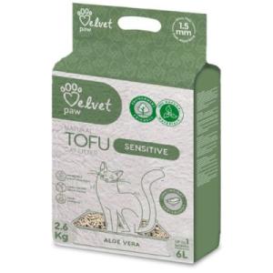 Наполнитель для туалета Velvet Paw TOFU с повышенной чувствительностью, с экстрактом алоэ вера (1.5 мм) 2.6 кг (TOF70057)