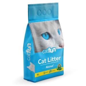 Наповнювач для туалету Catfun бентонітовий натуральний 5 л (8683655071520)