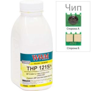 Тонер HP CLJ CP1025 35г Yellow +chip WWM (TC1025Y)