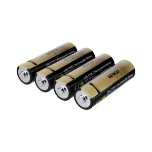 Аккумулятор Verico AA USB Type-C 2220mAh/3330mWh-1.5V Li-ion 4шт./уп. (Loop Energy PRO) (1UDBT-A6WEAC-NN)
