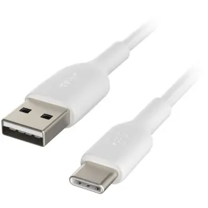 Дата кабель USB 2.0 AM to USB-C 2.0m PVC white Belkin (CAB001BT2MWH)
