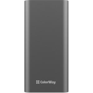 Батарея універсальна ColorWay 20 000 mAh PD/20W, QC/3.0, USB-C/Micro-USB/Lightning/USB-A max.22.5W Gray (CW-PB200LPH3GR-PDD)