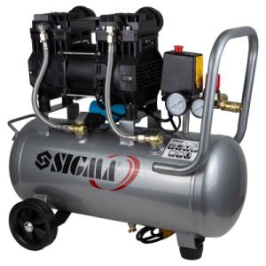 Компрессор Sigma двухцилиндровый безмасляный 1.5кВт 209л/мин 8бар 30л (7042541)