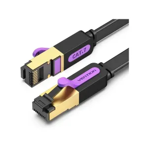 Патч-корд 5м, FTP cat 7 RJ-45 black Vention (ICABJ)