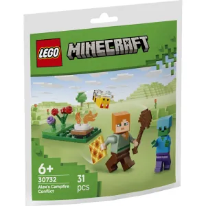 Конструктор LEGO recruitment Minecraft Конфлікт біля багаття Алекса (30732-)