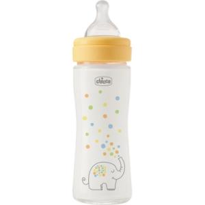 Бутылочка для кормления Chicco Perfect Easy силіконова, від 0+ міс. повільний потік 240 мл (20252.30)