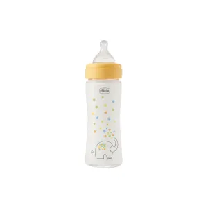 Пляшечка для годування Chicco Perfect Easy силіконова, від 0+ міс. повільний потік 240 мл (20252.30)