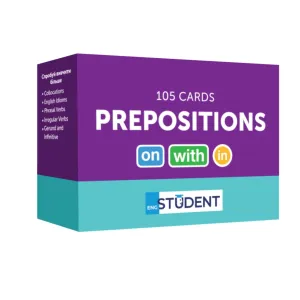 Обучающий набор English Student Карточки для изучения английских слов Prepositions (укр.) (591225998)