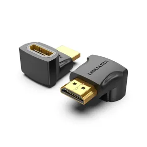 Переходник HDMI F to HDMI M 270° 4K 60Hz PVC Vention (AINB0)