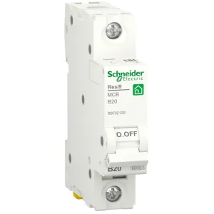 Автоматичний вимикач Schneider Electric RESI9 6kA 1P 20A (R9F02120)