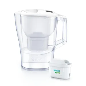 Фильтр-кувшин Brita Aluna Memo MXPro 2.4л (1.4л очищеної води) з фільтр-картриджем, білий (1052801)