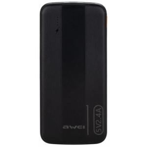 Батарея універсальна AWEI 10000mAh P20K, 12W, Black (6954284009744)