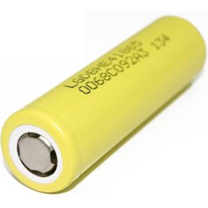 Аккумулятор 18650 2500mAh, 20A, 4.2/3.6/2.5V, Yellow LG (LGDBFIE41865 (LG HE4))