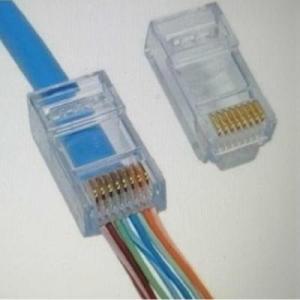 Коннектор RJ45 cat.6, сквозные отверстия, 50 шт Merlion (10583)