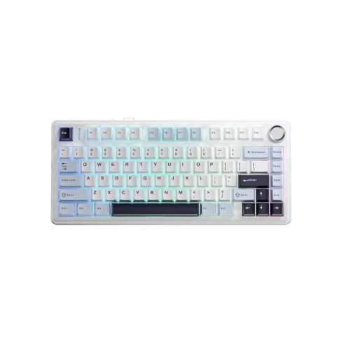 Клавіатура Aula F75 Pink Switch USB UA White (6978080504883)