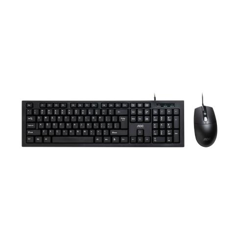 Комплект AOC KM160B USB UA Black (KM160B/97)