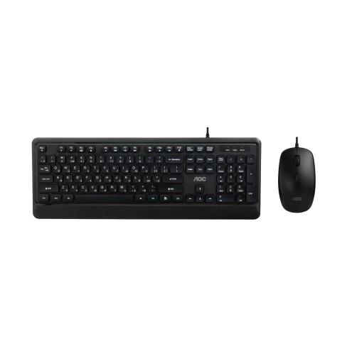 Комплект AOC KM220B USB UA Black (KM220B/97)