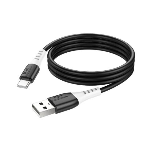 Дата кабель USB 2.0 AM to USB-C 1.0m 3A Black HOCO