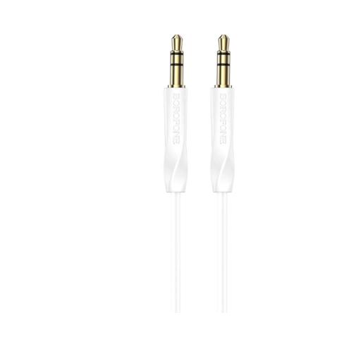Кабель мультимедійний 3.5mm M to 3.5mm M 16 white BOROFONE