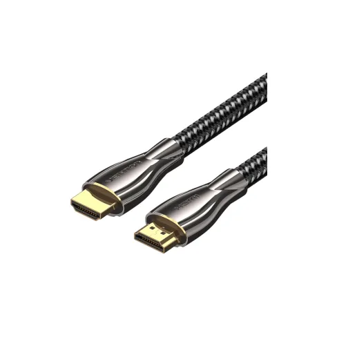 Кабель мультимедийный HDMI M to HDMI M 12.0m V2.0 4K60Hz braided zinc alloy black Vention (ALMBM)