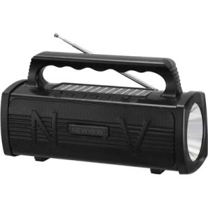 Акустична система NEWVEW NV-9010 Solar Panel/BT/USB/TF/FM Black (NWVW-NV-9010-BK)