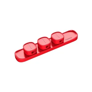 Держатель для кабеля Baseus Peas Cable Clip Red (ACWDJ-09)