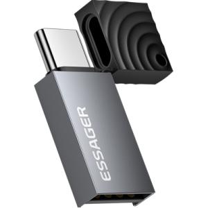 Зчитувач флеш-карт Essager USB-C + USB-A to Micro SD black (EDKTF-QW0G-P)
