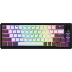 Клавиатура Hator Skyfall 65 Pro Aurum Vanila Silent RGB Wireless/Bluetooth/USB UA Grey/Black (HTK4160UA)