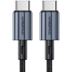 Дата кабель USB-C to USB-C 1.2m 60W braided black Choetech (XCC-1014)