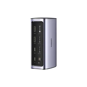 Порт-реплікатор Ugreen USB-C Multifunctional Docking Station 12in1 USB HDMI DP RJ45 AUX SD TF (90325)
