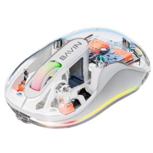 Мышка BAVIN G-K-992 RGB Wireless/Bluetooth White (G-K-992-WH)