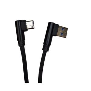Дата кабель USB 2.0 AM to USB-C 1.0m 2.4A 90° corner black XoKo (XK-CTC-001-BK)