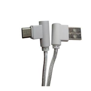 Дата кабель USB 2.0 AM to USB-C 1.0m 2.4A 90° corner white XoKo (XK-CTC-001-WH)
