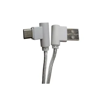 Дата кабель USB 2.0 AM to USB-C 1.0m 2.4A 90° corner white XoKo (XK-CTC-001-WH)