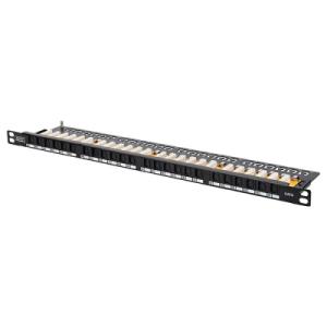 Патч-панель 19 " 0.5U, 24xRJ45, cat 6 UTP в сборе Digitus (DN-91624U-SL-SH)