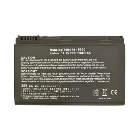 Акумулятор до ноутбука AlSoft Acer TM00741 5200mAh 6cell 11.1V Li-ion (A41015)