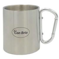 Чашка туристическая Con Brio ручка-карабін 300 мл (CB-386)