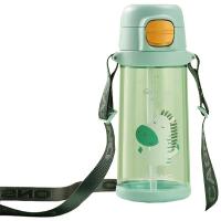 Бутылка для воды Casno 690 мл KXN-1219 Зелена Зебра з соломинкою (KXN-1219_Green)