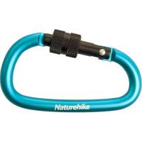 Карабин туристический Naturehike D-type NH15A005-H 6 см Blue (6927595717431)