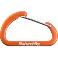 Карабін туристичний Naturehike D-type NH15A004-H 4 см Orange (6927595717301)