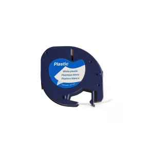 Стрічка для принтера етикеток UKRMARK RRL-D-91201-BK/WT, сумісна з DYMO 91201/S0721610, для серії LT. 12мм х 4м. black on white (RRL-D-91201-BK/WT)